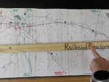 Map Goldsboro / Rocky Mount / Wilson NC  1995 Rolled N&W Seaboard