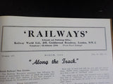 Railways Magazine Bound Volume X Jan-Dec 1949