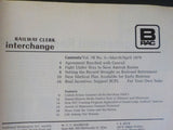 Railway Clerk Interchange 1979 March-April Agreement Reached With Conrail