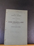 Chicago Burlington & Quincy Railroad Company Annual Report 1917  Foldout map