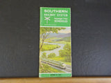 Southern Railway System public timetable 1963 October 27