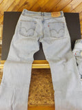 Levi's 501 Men's distressed jeans Button Fly 32 X 34  TWO PAIR well worn