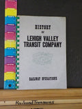 History of Lehigh Valley Transit Company Railway Operations Spiral Bound