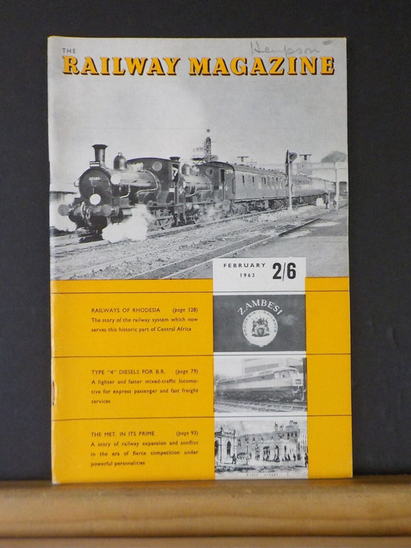 Railway Magazine 1963 February Mid Wales Line Llanidloes & Newtown Railway