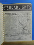 Era Headlights 1946 11 issues  Spiral bound with black cardstock covers w/index