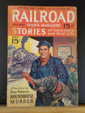 Railroad Stories Magazine 1931 November Roundhouse murder Stories of adventure &