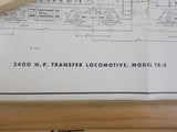 Diagram General Motors Locomotives 2400 H.P. Transfer Locomotive, Model TR-5