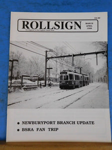 Rollsign Magazine of New England Transit News 1998 March April Newburyport Branc