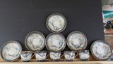 Vintage Normally China 11 pcs 6 saucers & 5 tea cups