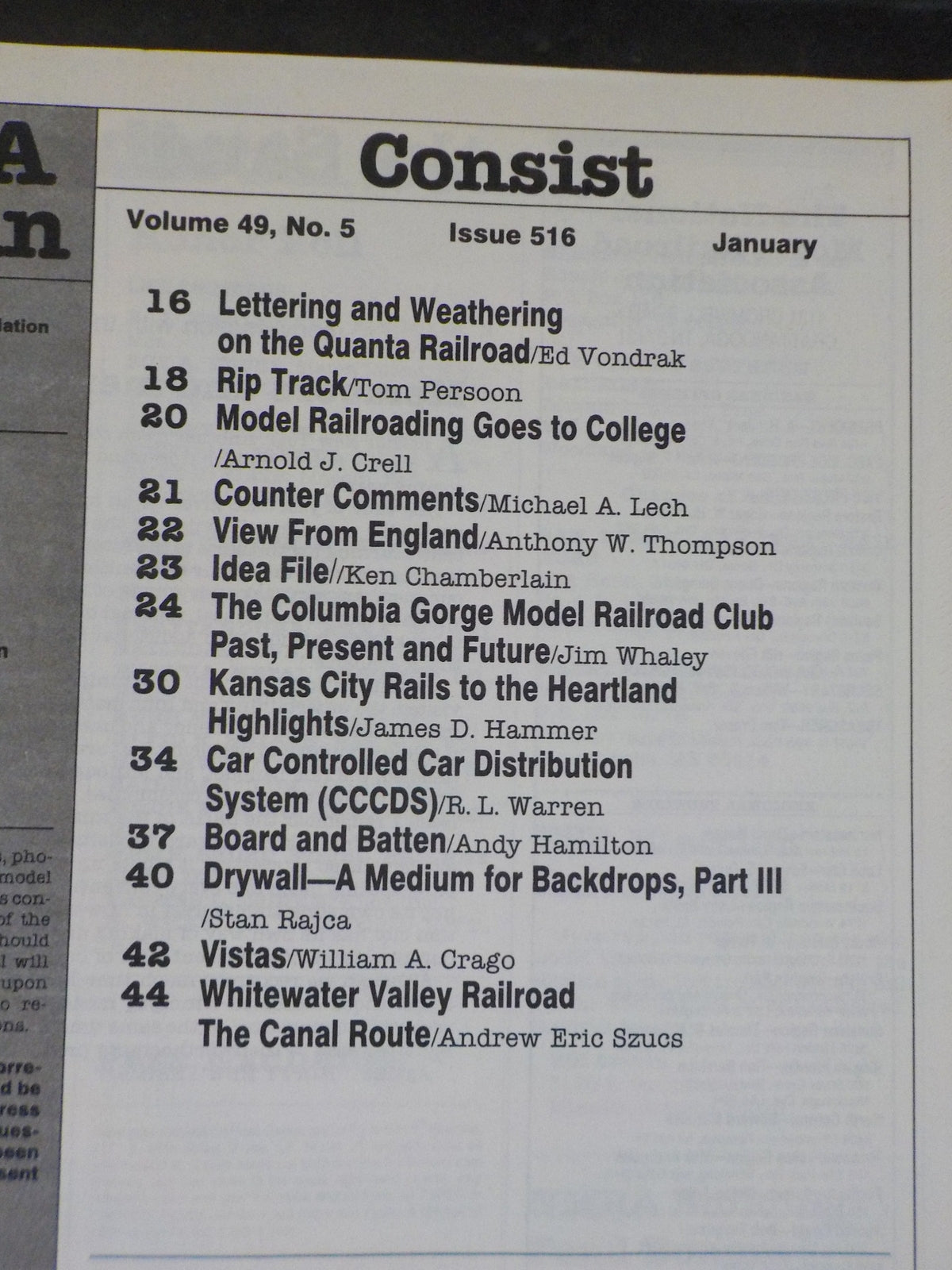NMRA Bulletin 1984 January Car Controlled Car Distribution System ...