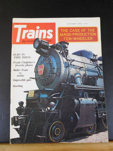 Trains Magazine 1973 October Bullet train vs airbus Case of mass production 10 w