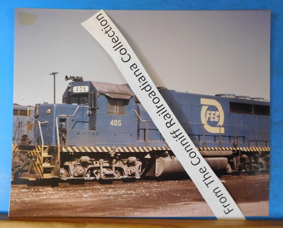 Photo Florida East Coast Locomotive #405 8X10 Color FEC