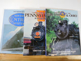 Illustrated History of the American Railroad 3 volume set NYC PRR B&O Slip Cover