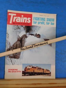 Trains Magazine 1976 March Fighting snow for profit, for fun Final FTs