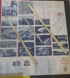 Map of Morris County, New Jersey 1969 Railroad Yacht clubs Parks