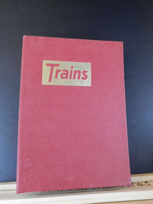 Trains Magazine in a Trains wire binder 1967 12 issues