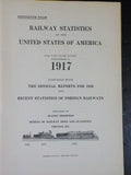 Railway Statistics of the United States of America 1917 Official reports 1916