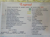 Map of Morris County, New Jersey 1969 Railroad Yacht clubs Parks