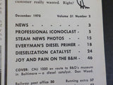 Trains Magazine 1970 December All diesel issue People in power in CNJ 100