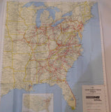 Map Norfolk Southern System Map and Connections 1995 manually updated