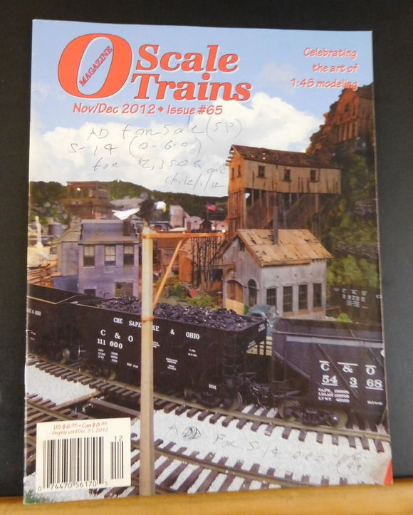 O Scale Trains #65 Nov Dec 2012 1:48 modeling Signal your layout pt 2 Foamboard