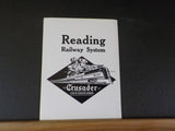 Bee Line Reading Co Historical Society 1987  V9 #3/4 Crusader Train #117 #118 St