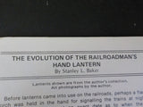 Railroadiana Express 1978 Summer Evolution of the Railroadman’s Hand Lantern