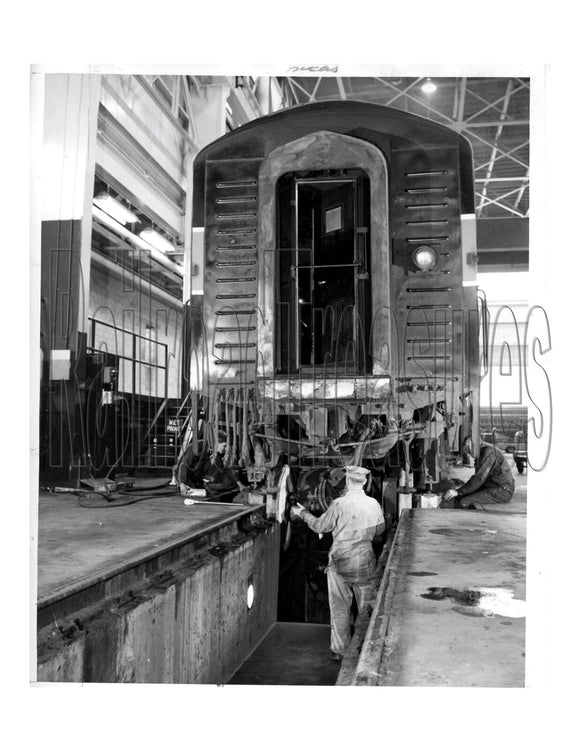 Photo New York Central Drop Pit Stanley Diesel Shop NYC 8 X 10