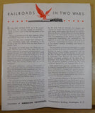 Railroads in Two Wars 1916-1918 1940-1942 Association of American Railroads