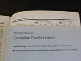 Canadian Pacific Limited Annual Report 1982