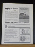 Santa Fe Modeler 1985 January February Early box cars Black TX Victorville Depot