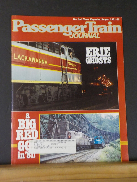 Passenger Train Journal #53 1981 August PTJ Erie Ghosts GG1 Tuscan red