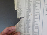 Chicago, Burlington & Quincy RR Employee Time Table #4 1962 Chicago Aurora Damag