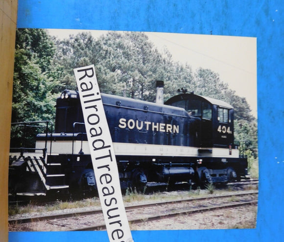 Photo Southern Railroad Locomotive #404 8 X 10 Color Horelock NC 1972