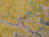 Map Soil Map of West Virginia 1923  Folded Notice damage