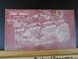Army Trench Complete with Six Soldiers Built-Rite Toys (8 soldiers) 1940s?