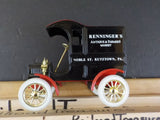 ERTL Renninger’s 1905 Ford Delivery Car Bank #1 Noble St Kutztown, PA Antique &