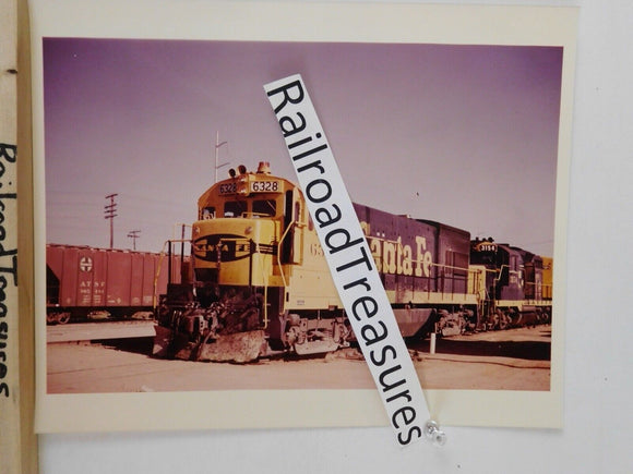 Photo Santa Fe Locomotive #6328 8 X 10 Color Temple TX 1973