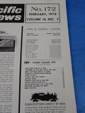 Pacific News #172 1976 Feb Pacific Rail News Sierra Shay Canada Fraser River Br