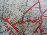 Map Baltimore & Ohio Railroad System 1951 August