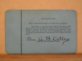 Pass Norfolk & Western Railway Annual Employee Pass 1917 #E1213
