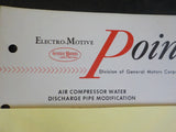 EMD Pointers 1964 September 24 Air compressor water discharge pipe modification