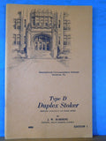 ICS Type D Duplex Stoker #4000 Edition 1 1942
