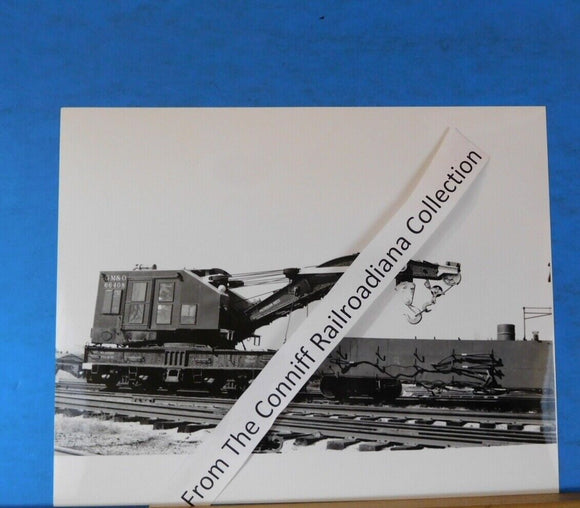 Photo Gulf Mobile & Ohio Steam Wrecker #66408 8X10 B&W GM&O