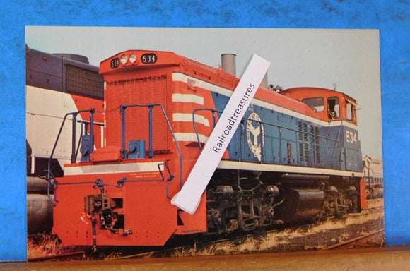Postcard Belt Railway of Chicago locomotive #534 1976 Bicentennial Spirit of 76