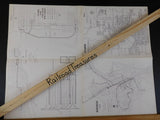 Map Ottumwa & Dubuque 1928 Clinton Street Ry car barn details Tama and Toledo Ry