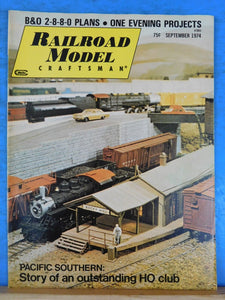 Railroad Model Craftsman Magazine 1974 September B&O 2-8-8-0 plans Ove evening p