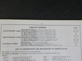 Pullman Company Descriptive List of Cars 1961 March
