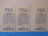 Glengettie Tea Trains of the World Trading Cards Measuring approx. 1 3/8 X 2 5/8
