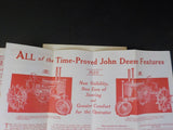 John Deere Brochures Lot of 3 Wide tread tractor Gas engine Wide Tread Tracor Ho